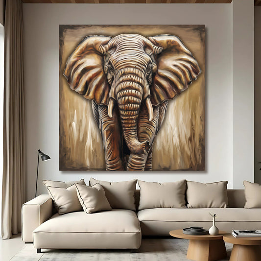 3D Elephant Wall Art