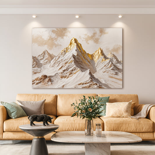 Golden Peaks Wall Art