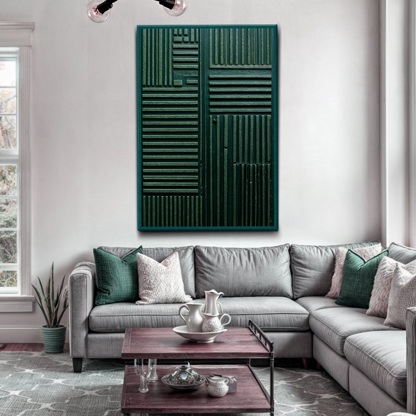 Green Abstract Patterns Wall Art