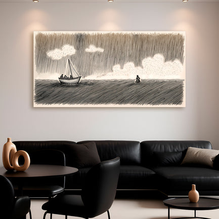 Jesus Walking On Water Faith Wall Art V