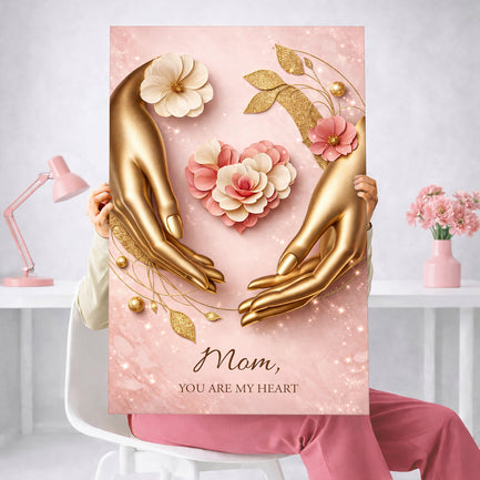 Mom You Are My Heart Wall Sign