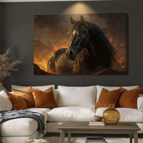Horse Watercolor Wall Art