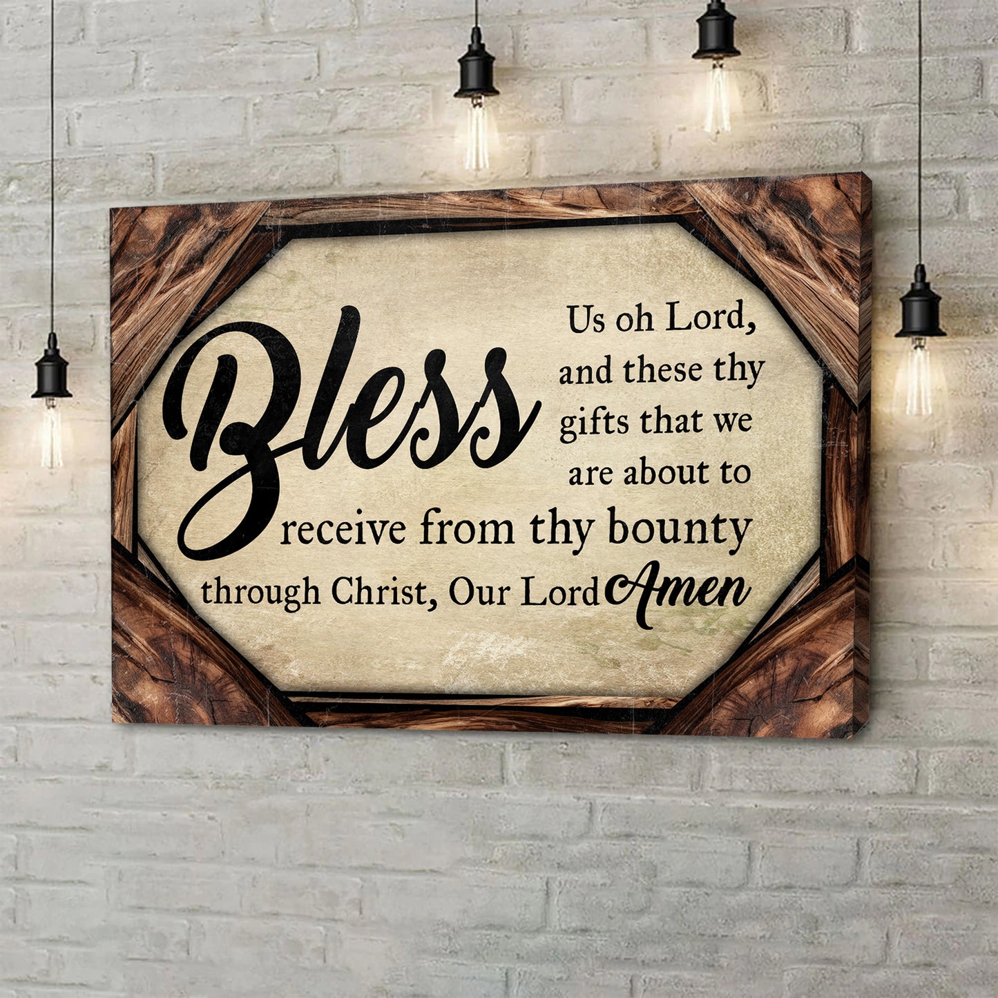 Bless Us Oh Lord Faith Sign II