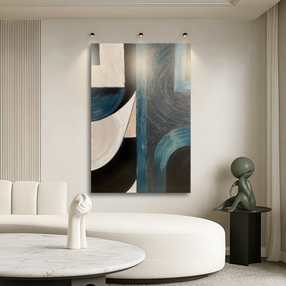 Midnight Current Abstract Wall Art