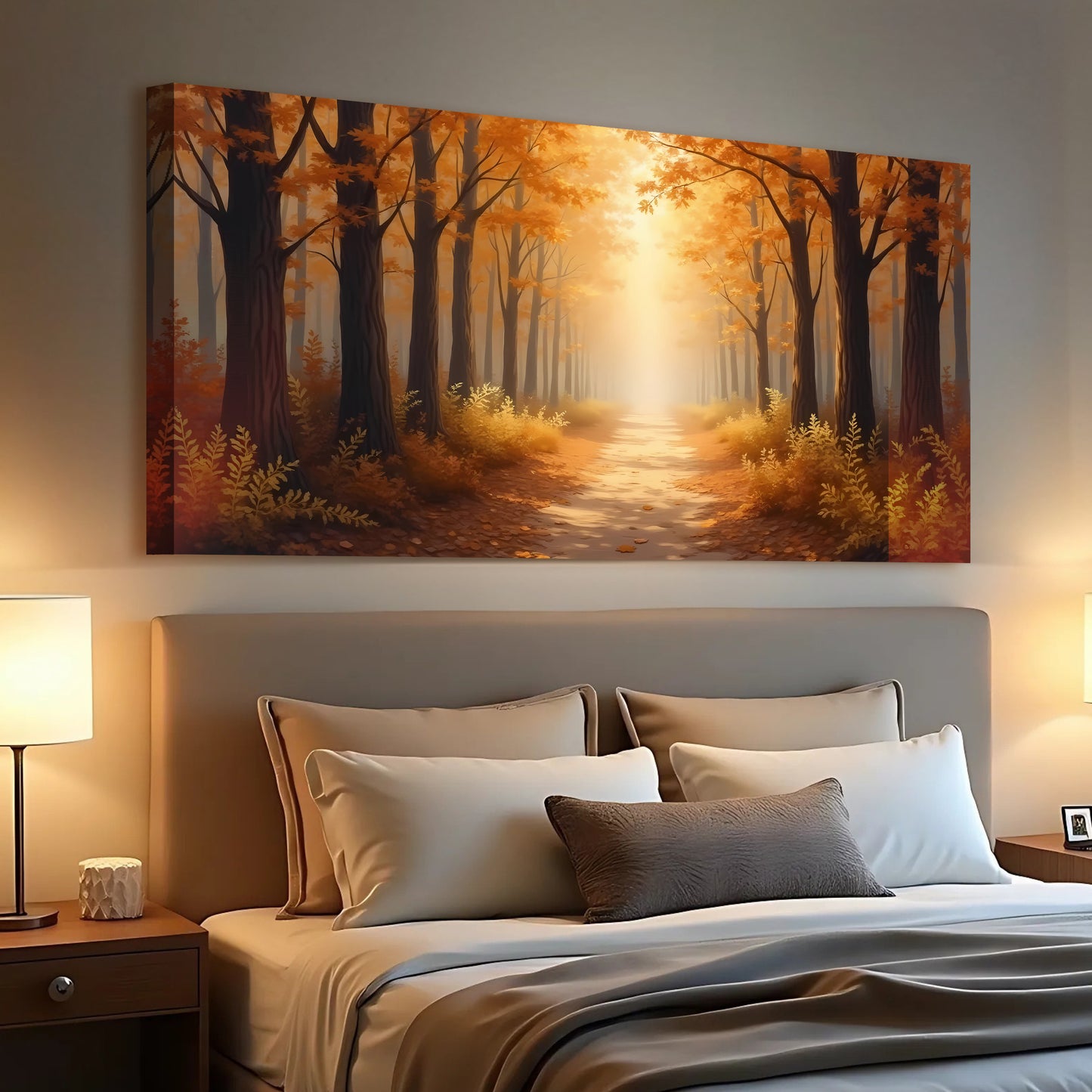 Abstract Forest Landscape Wall Art