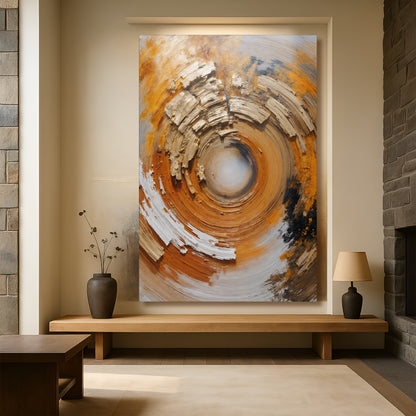 Spiral Metallic Modern Wall Art