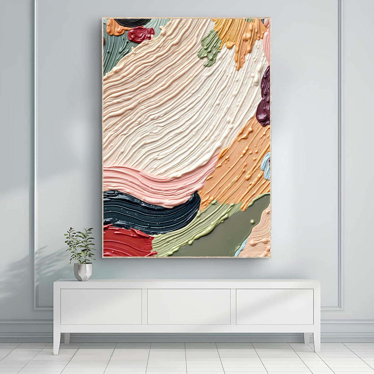 Colorful Texture Abstract Wall Art