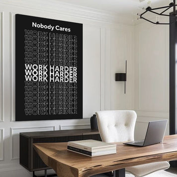 Work Harder Motivational Wall Sign