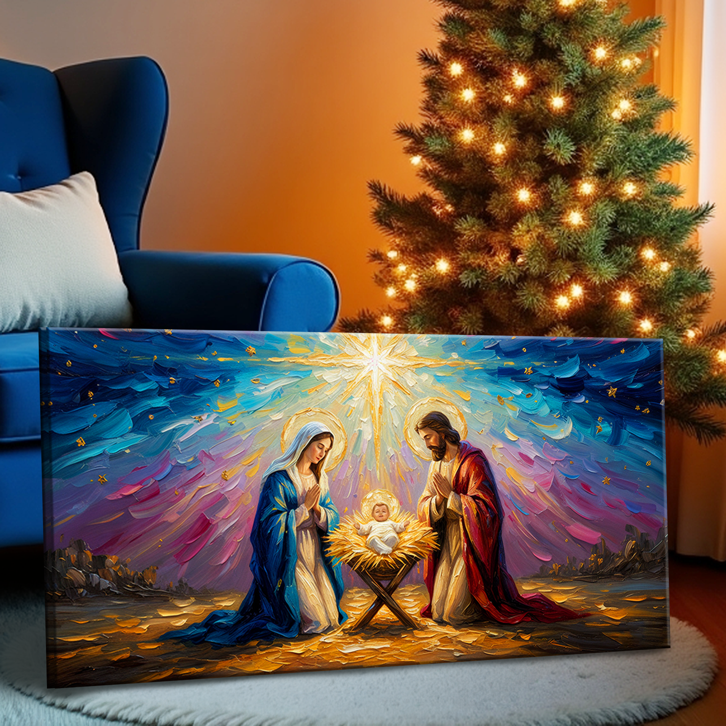 The Holy Night Christmas Wall Art