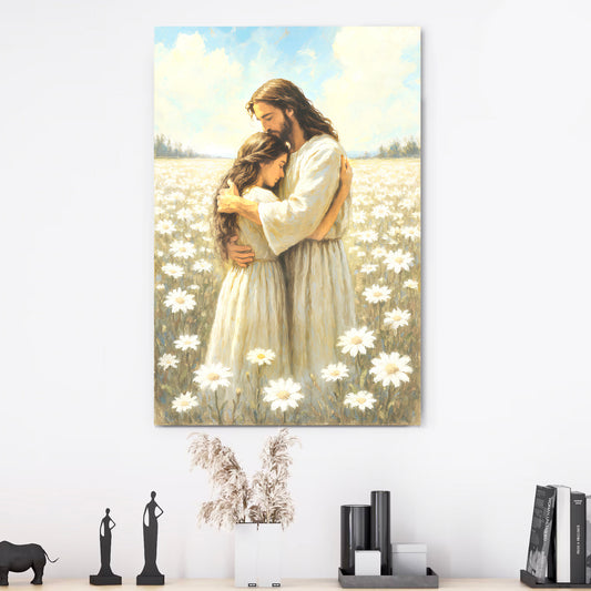 Divine Embrace of Grace Faith Wall Art