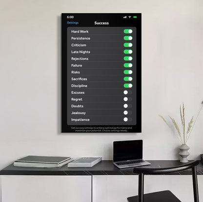 Setting For Success Wall Art