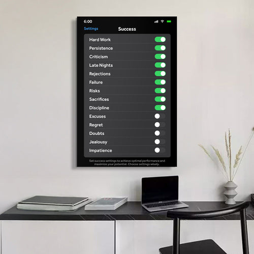 Setting For Success Wall Art