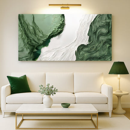 Green Rivers Abstract Wall Art V