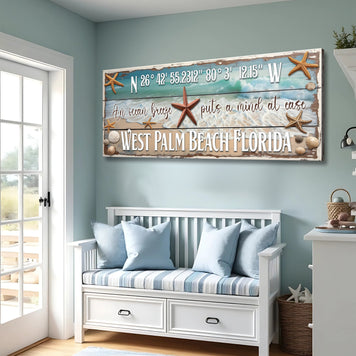 Personalized Beach House Coastal Sign III