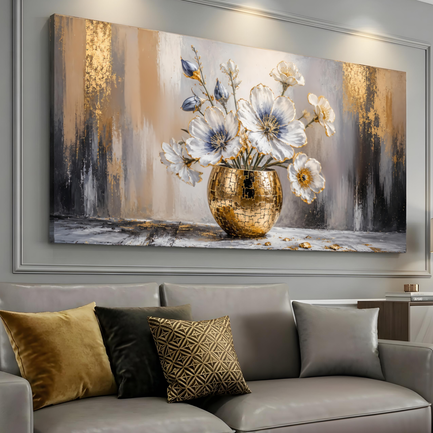 Gilded Bloom Vase