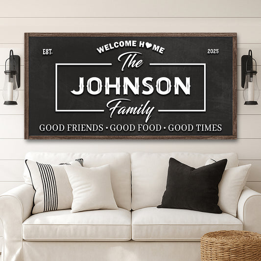 Welcome Home Wall Sign