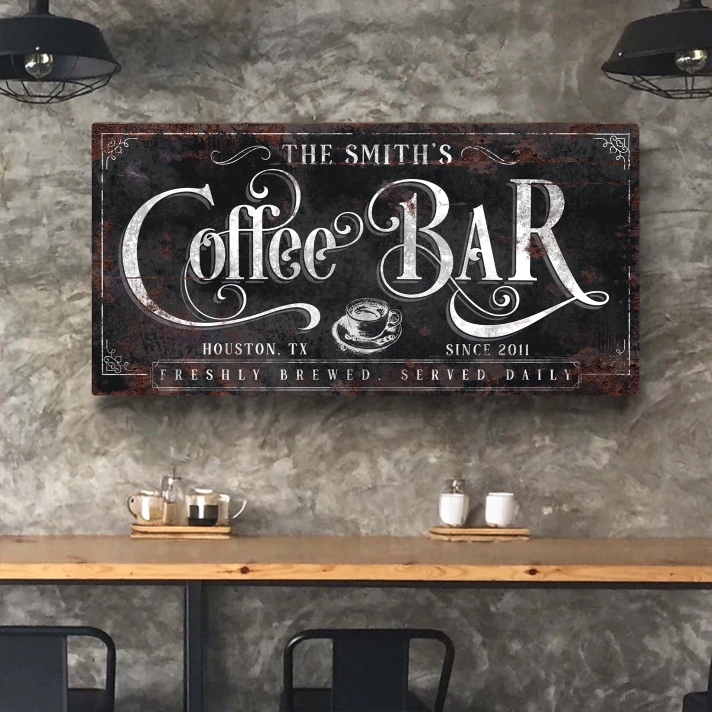 Coffee Bar Sign XI  - Image by Tailored Canvases