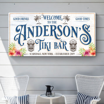 Personalized Tiki Bar Sign II