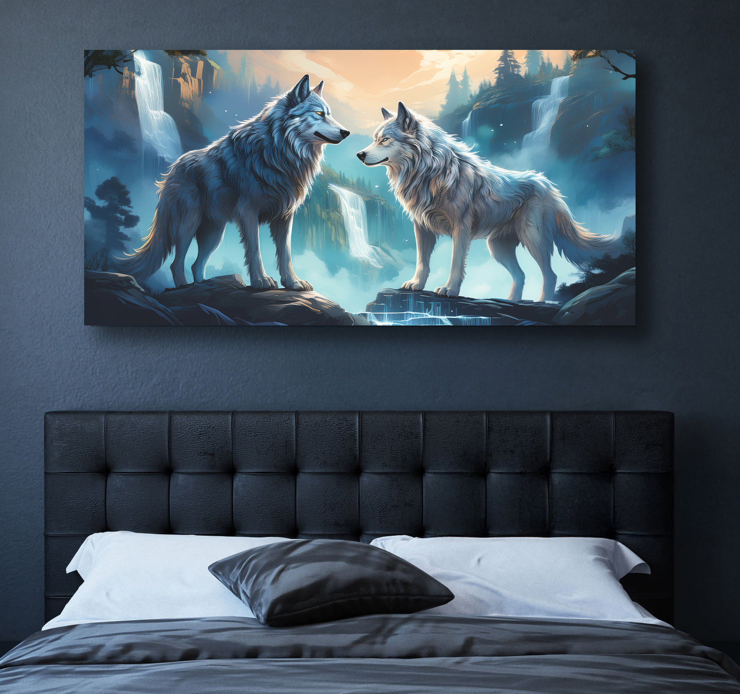 3D Wolves Wall Art IV