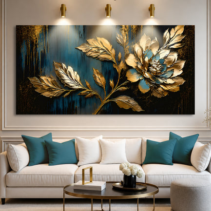 Midnight Gilded Bloom