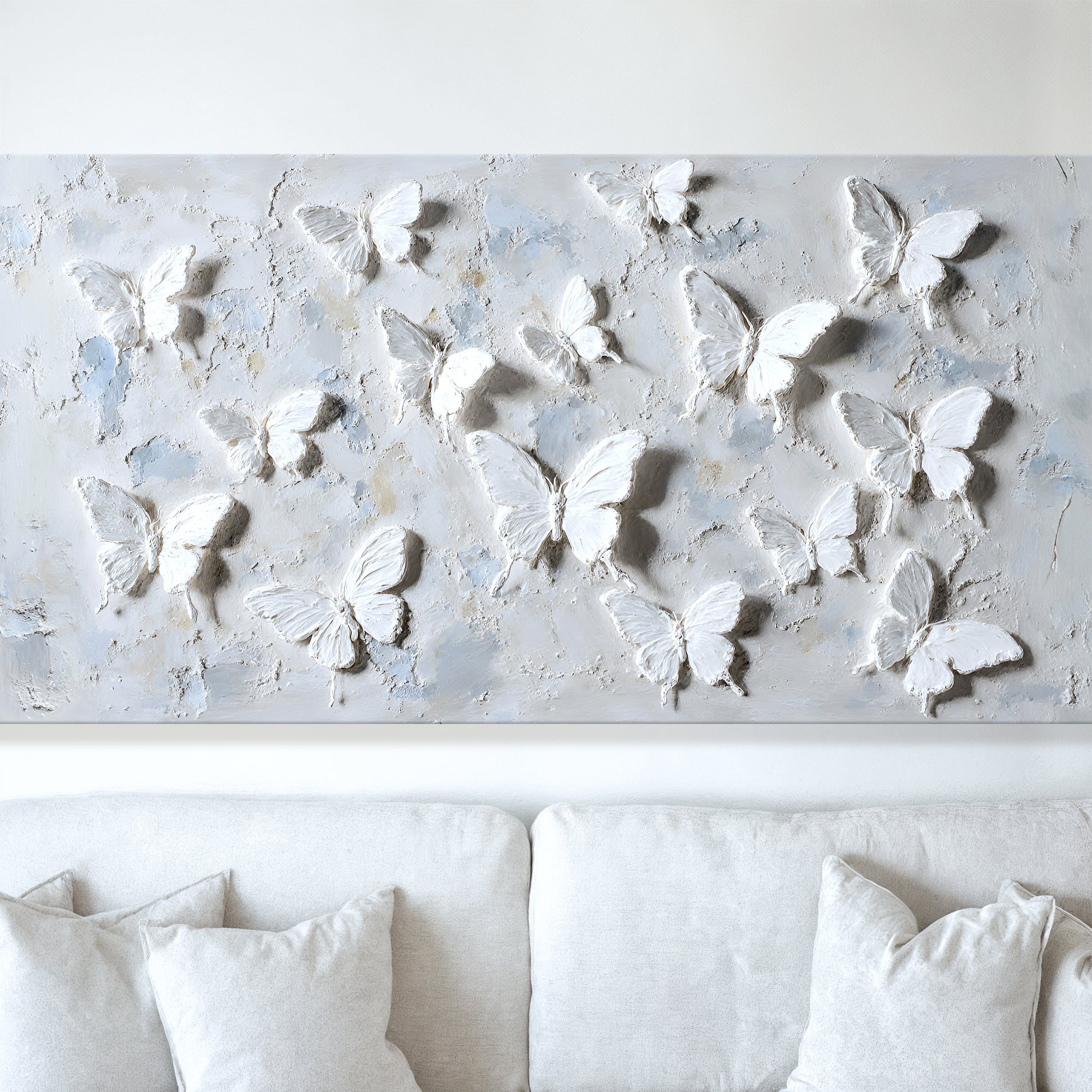 Porcelain Butterflies Abstract Wall Art