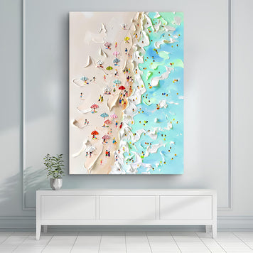 Beachfront Painting Coastal Wall Art