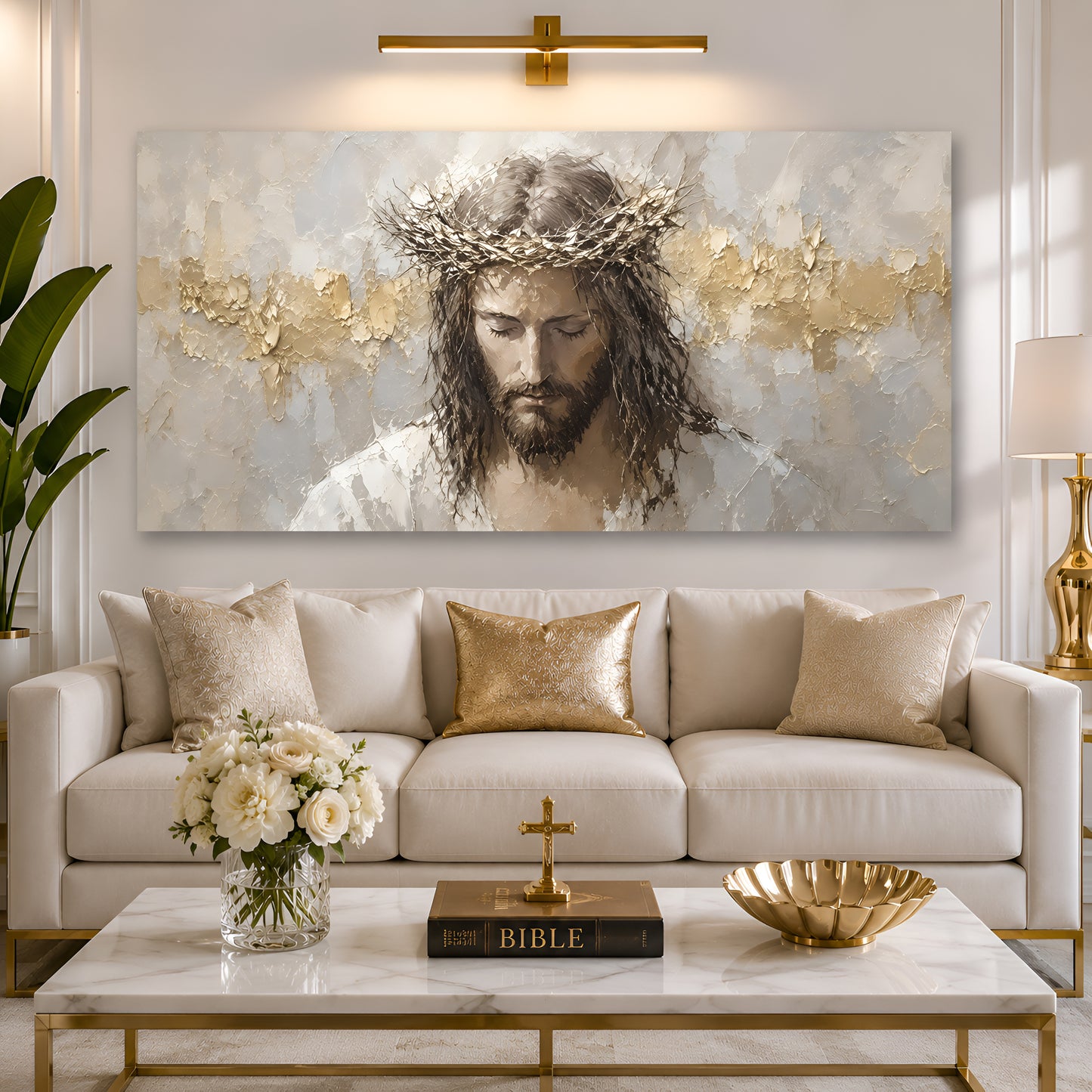 Golden Grace of Christ Wall Art