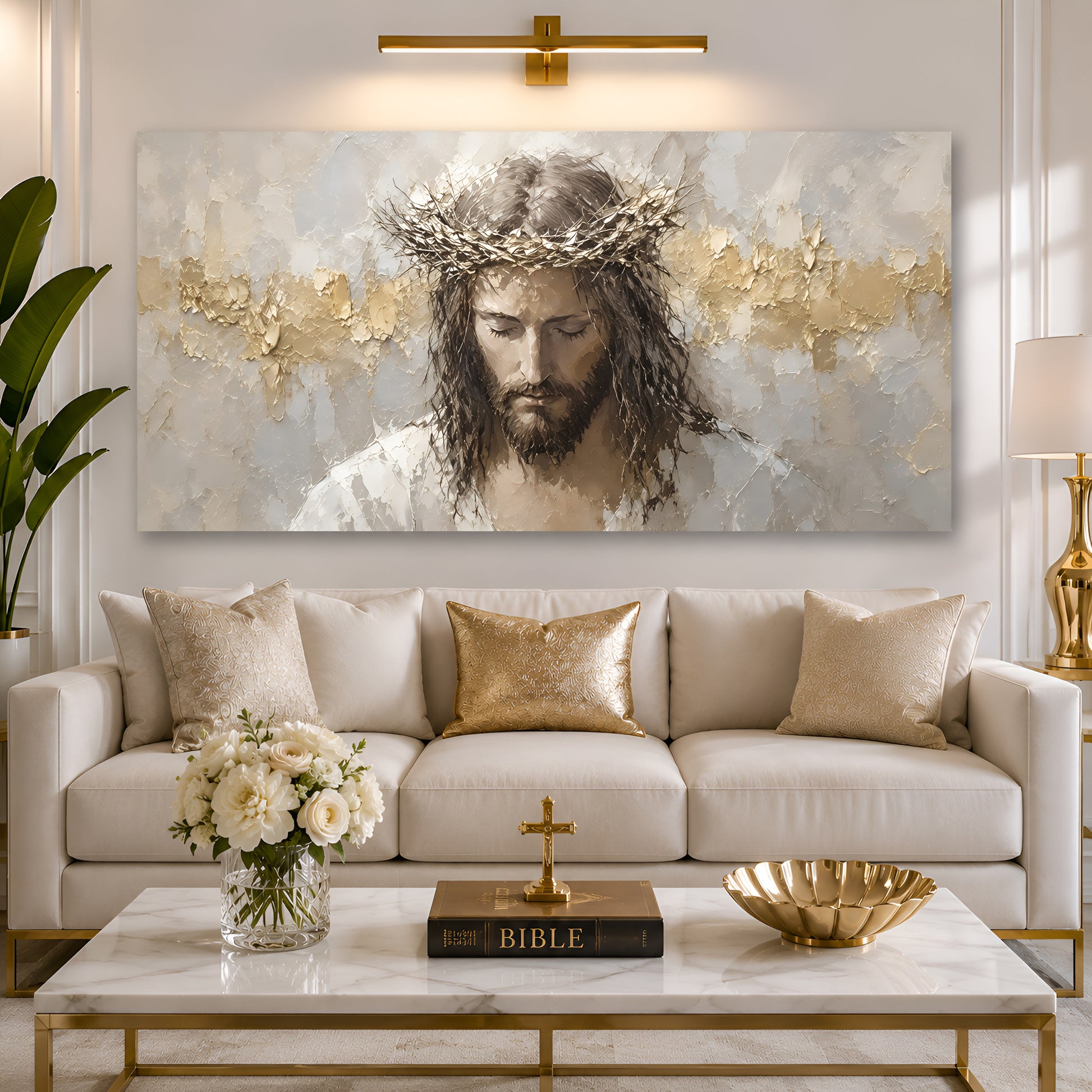 Golden Grace of Christ Wall Art