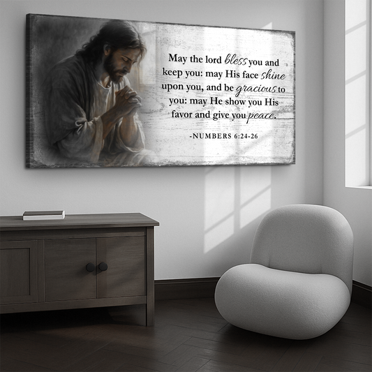 Numbers 6:24-26 - May The Lord Bless You Faith Sign V