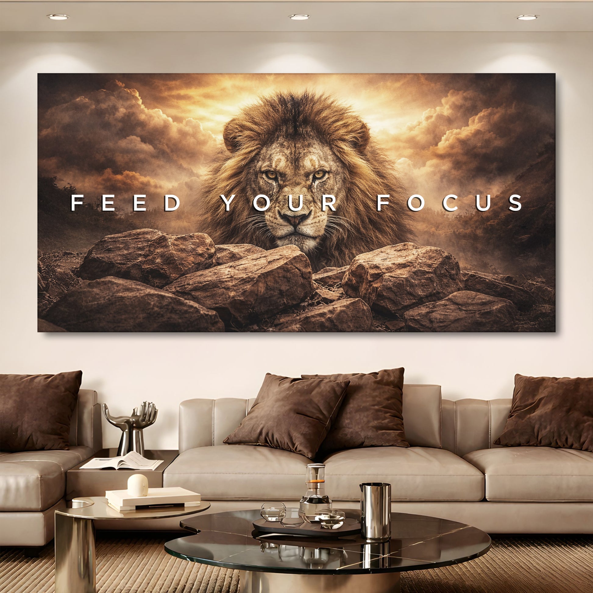 Feed Your Focus Lion Wall Sign