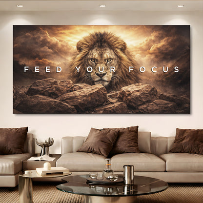 Feed Your Focus Lion Wall Sign