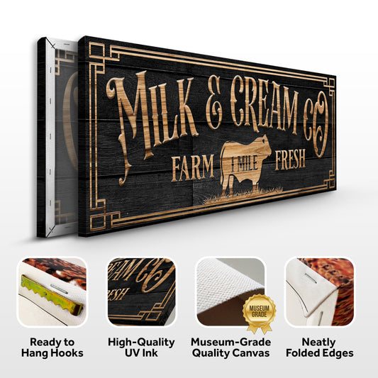 Milk And Cream Co Farm Fresh Sign