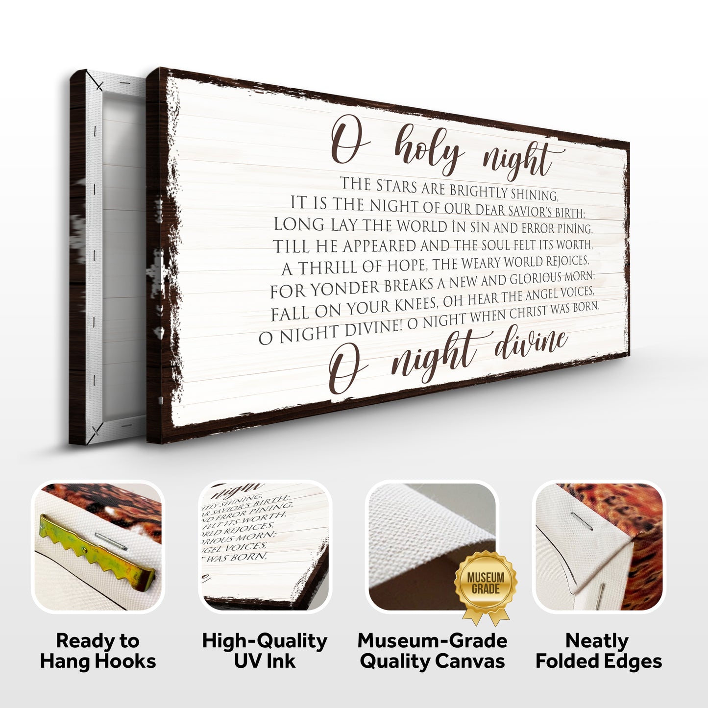 O Holy Night Christmas Sign II - Image by Tailored Canvases