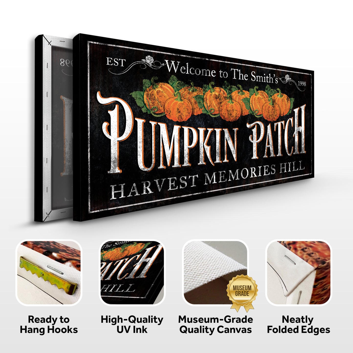 Personalized Pumpkin Patch Sign IX