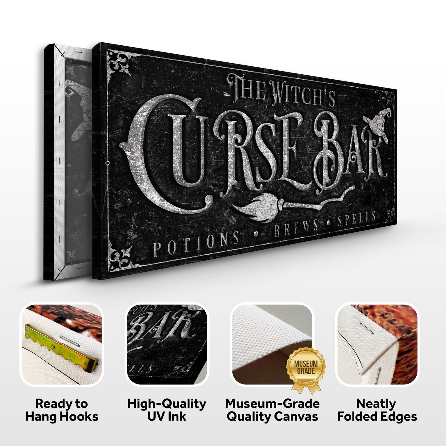 The Witch's Curse Bar Halloween Sign