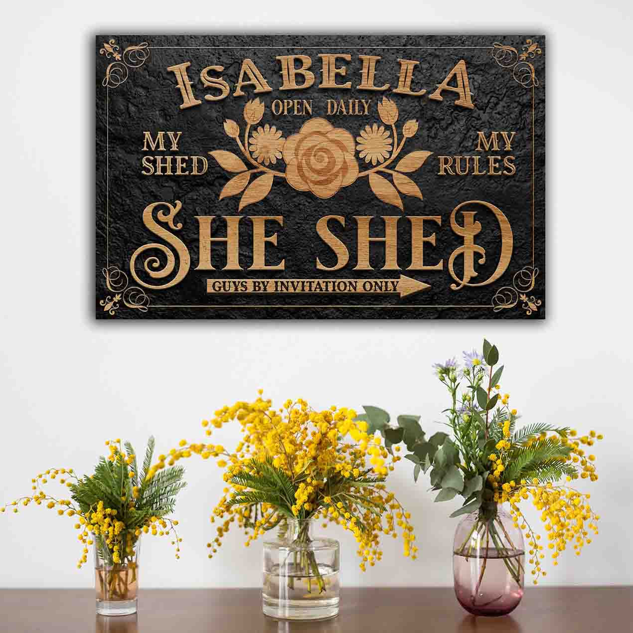 Personalized She Shed Sign V