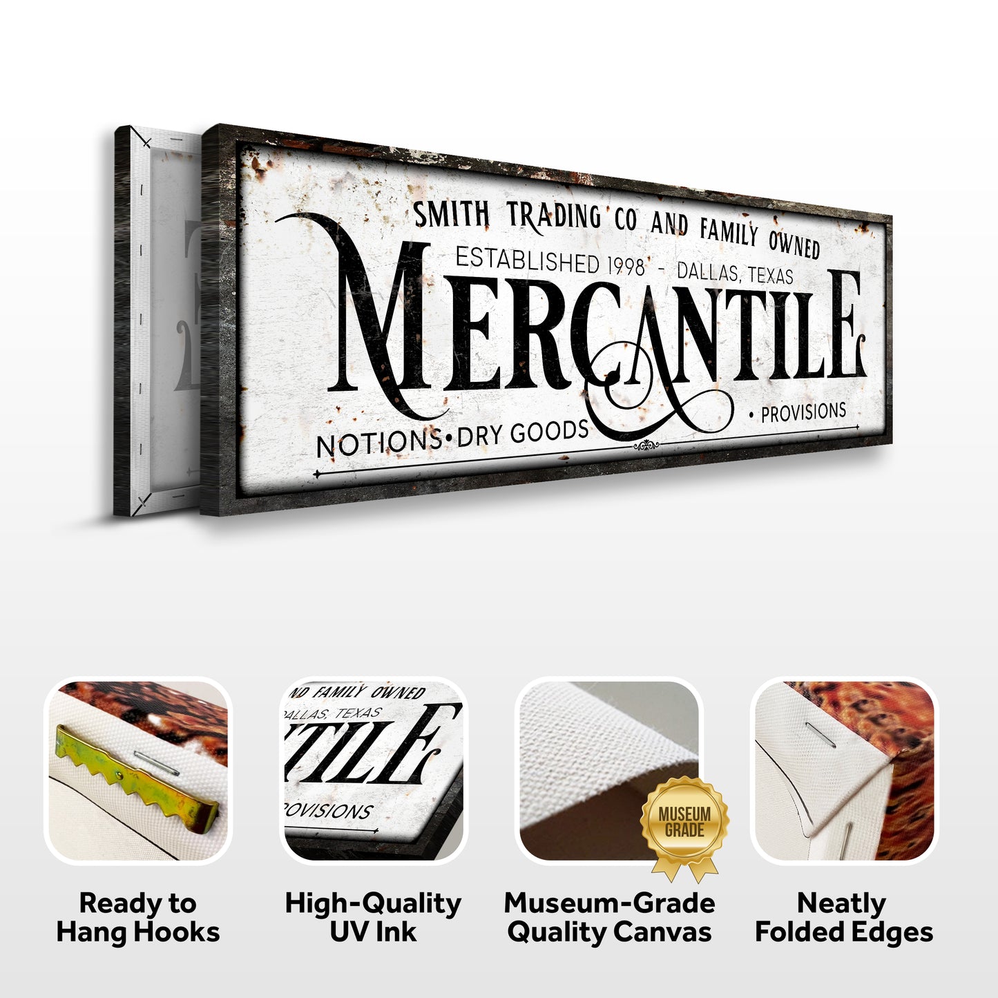 Family Owned Mercantile Sign