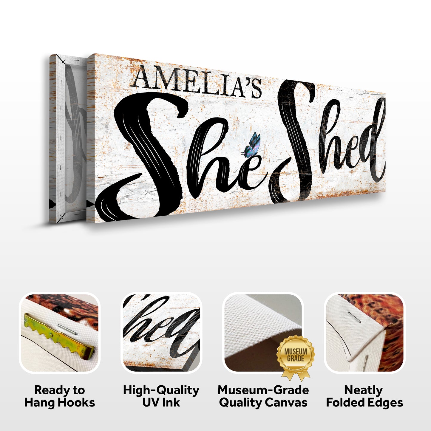 Personalized She Shed Sign VIII