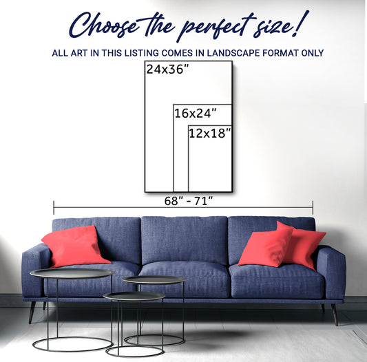 Size Chart | Tailored Canvases