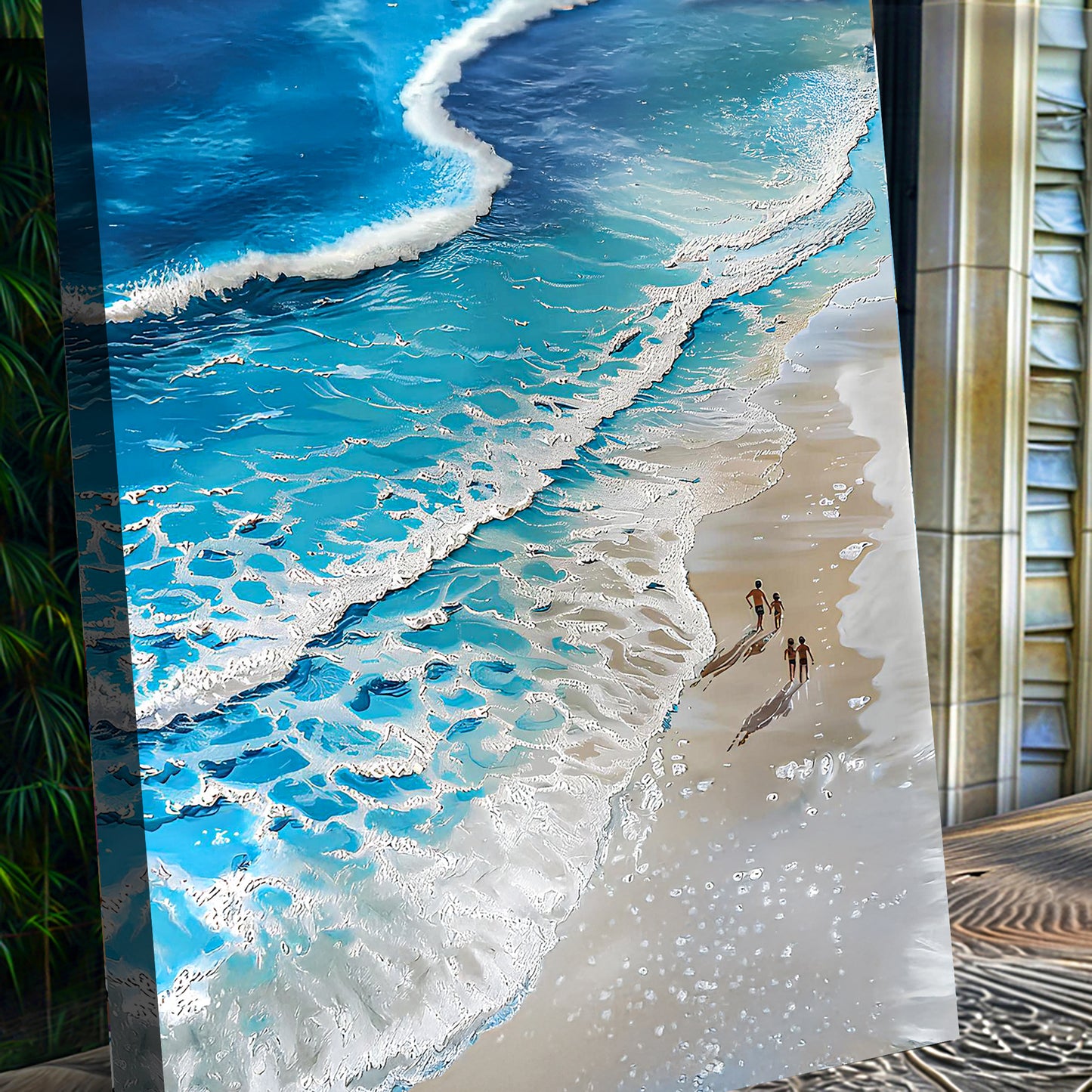 Beachfront Painting Coastal Wall Art III