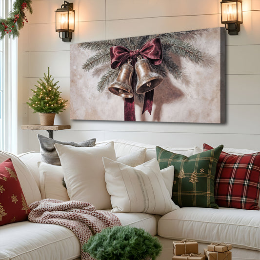 Vintage Christmas Bells Wall Art IV