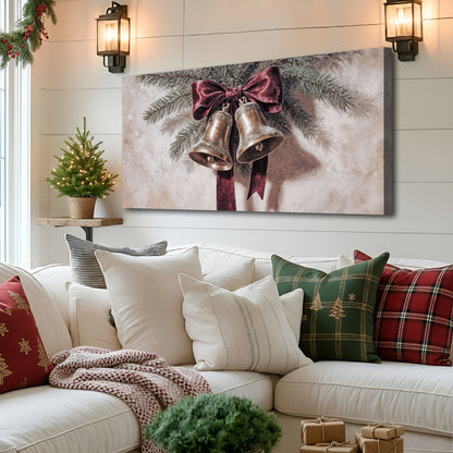 Vintage Christmas Bells Wall Art IV