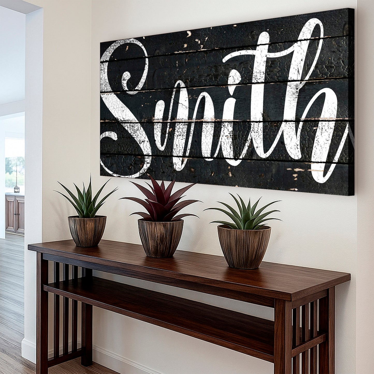 Personalized Family Last Name Wall Sign II