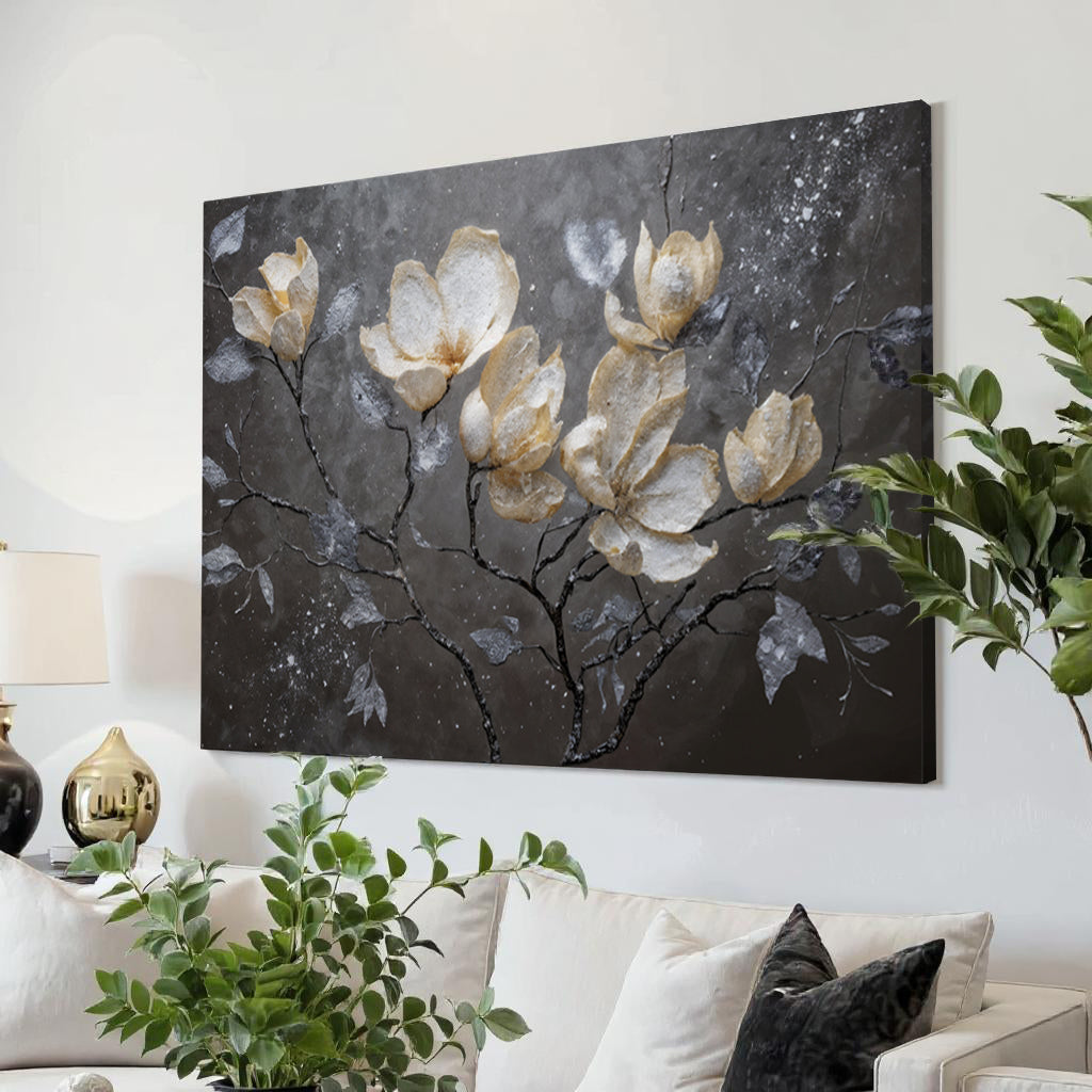 Midnight Magnolias Wall Art