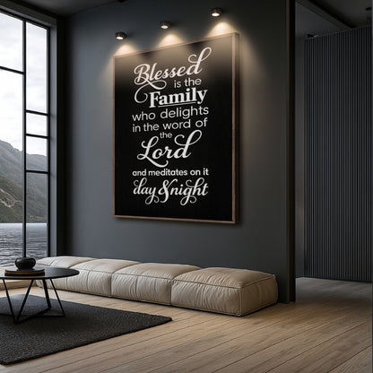 Blessed Is The Family Faith Sign II