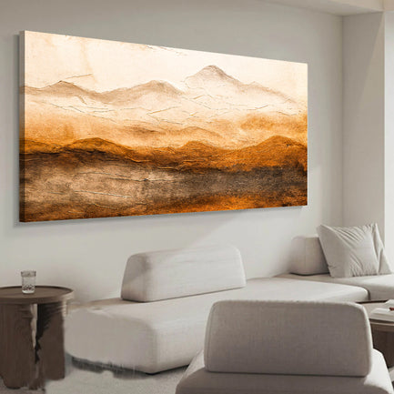 Desert Mountain Horizon Abstract Wall Art