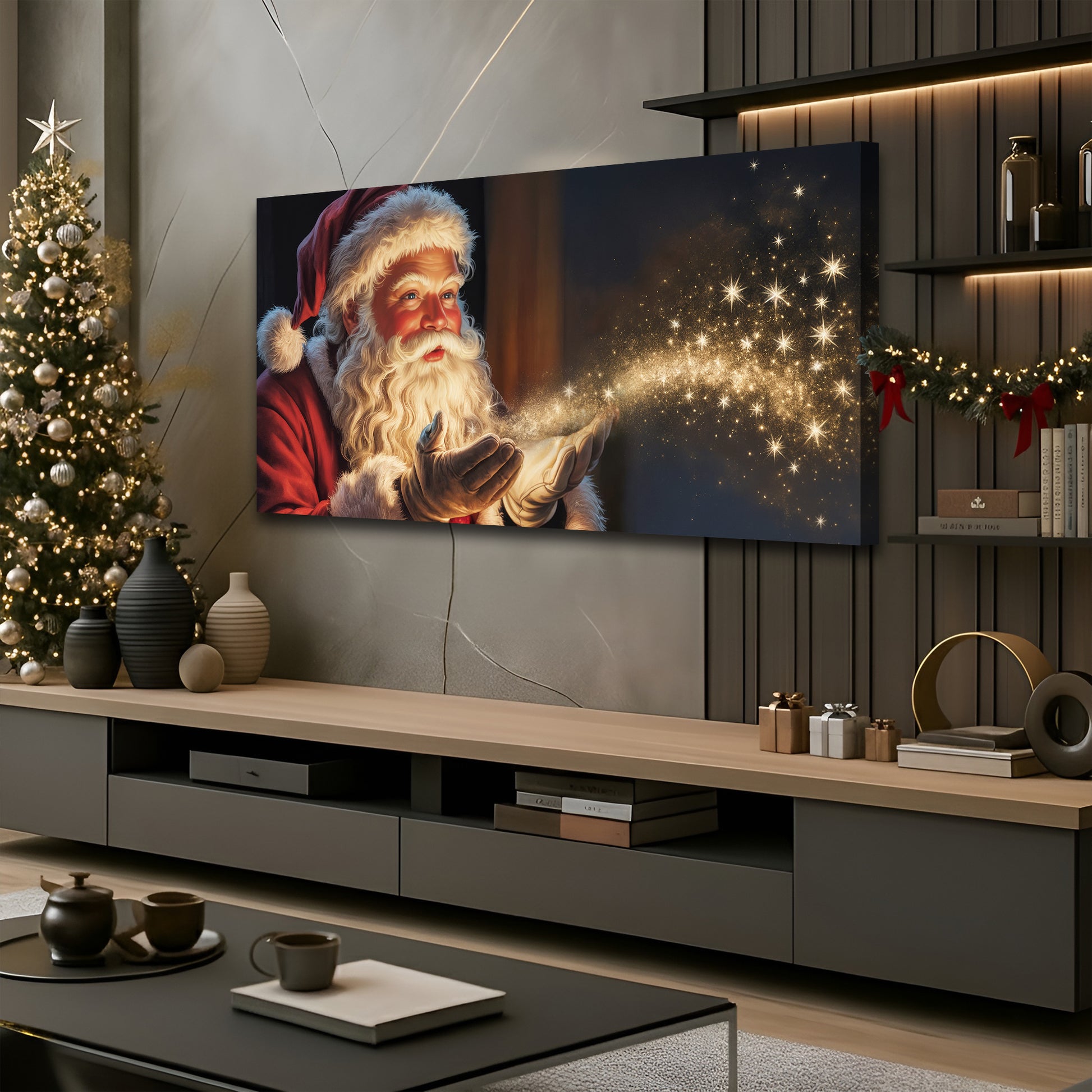 Vintage Santa Claus Christmas Wall Art II