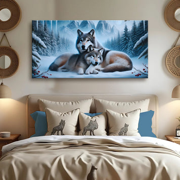 3D Wolves Wall Art III