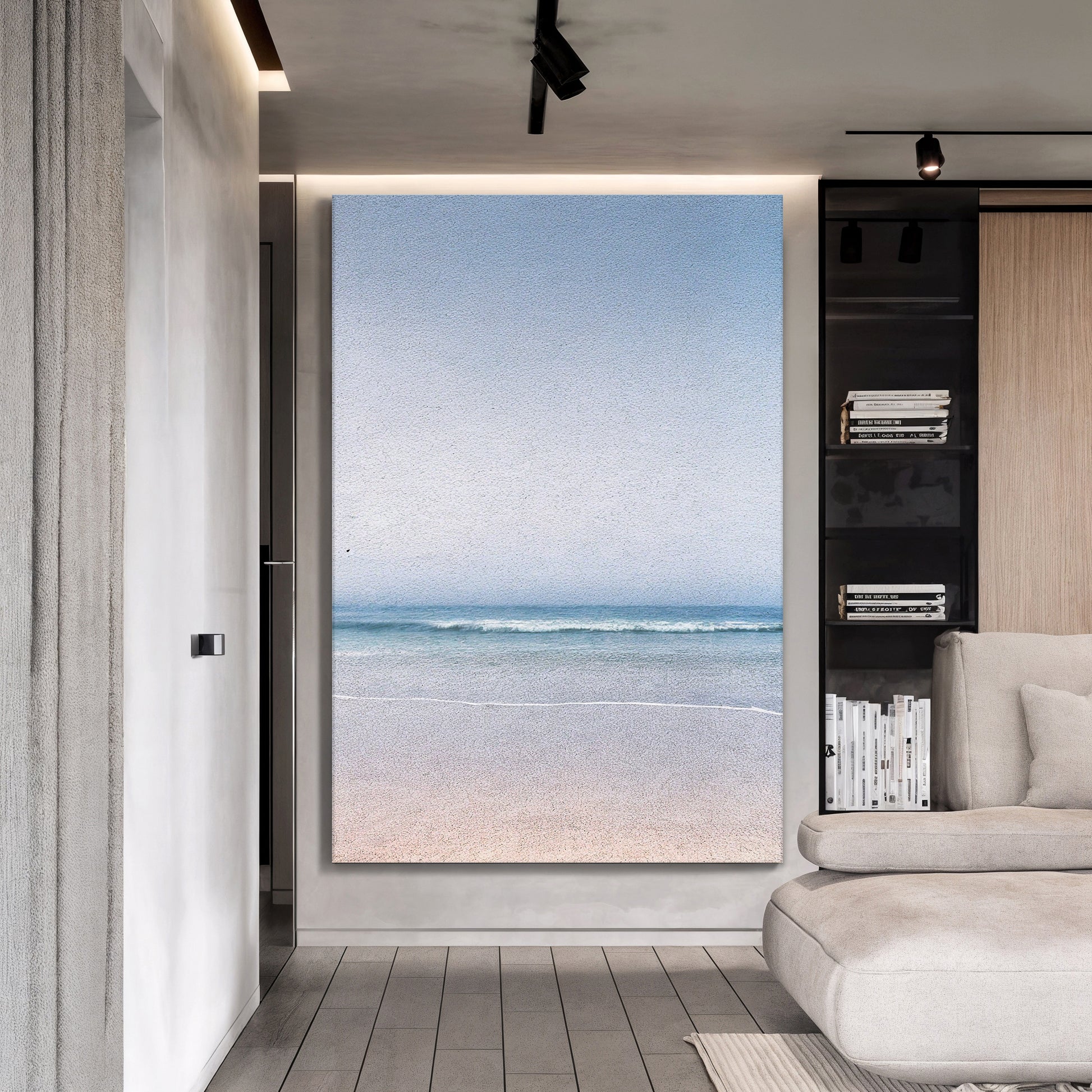 Silent Beach Horizon Wall Art