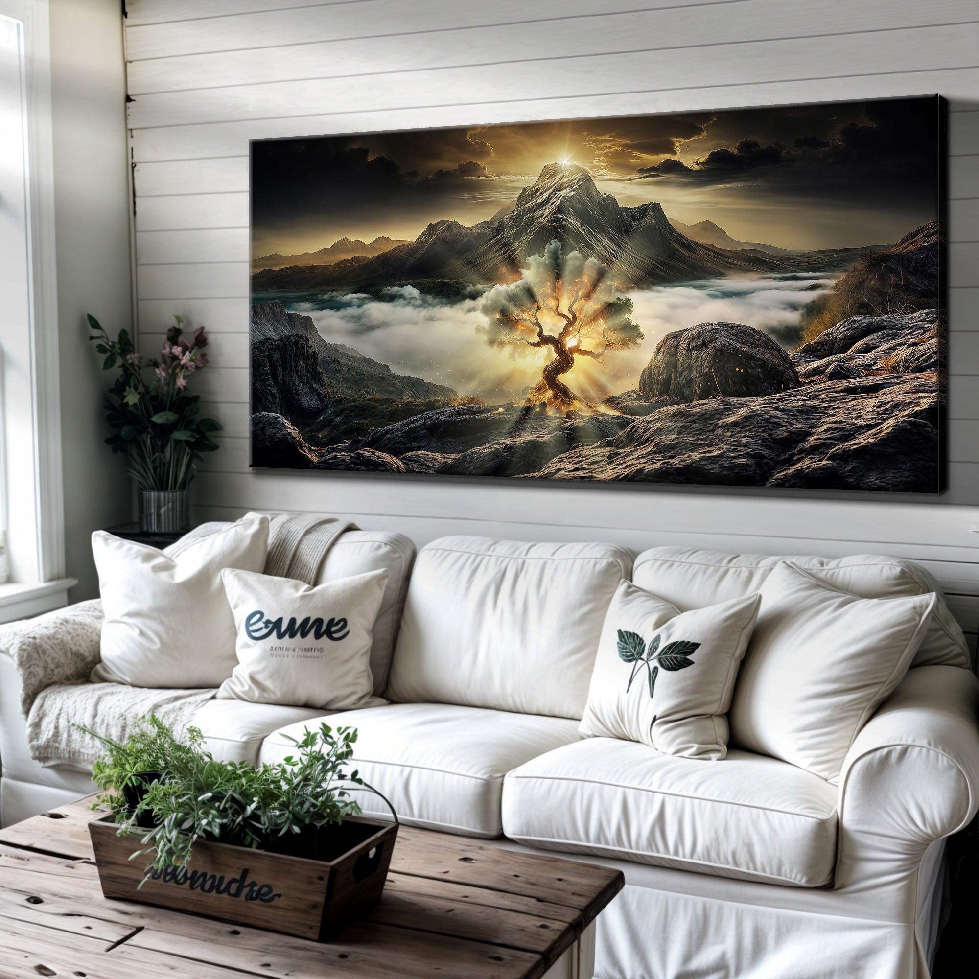 Burning Bush - Faith Wall Art II | Tailored Canvases